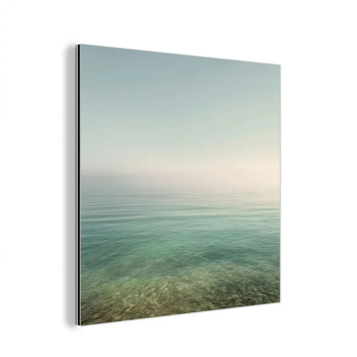 Zee - Horizon - Blauw - Mist aluminium wit klein -3d