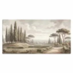 Vallei - Tuin - Natuur - Groen Muismat XXL klein -3d_leeg