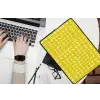 Stippen - Modern - Geel laptophoes neopreen klein 279 -bureau
