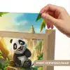 Panda - Wilde dieren - Jungle - Jongens - Kinderen Light Box met kabel (Kinderlampje) klein -USP_websiteprintNL
