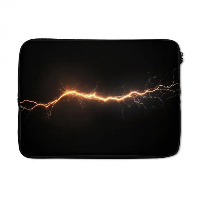 Laptophoes Gaming - Oranje - Bliksemflits - Licht