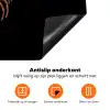 Kreeft - Zwart - Bloemenpatroon - Artistiek Inductie beschermer vinyl 3mm klein -zzzzzzz-td-onderkant