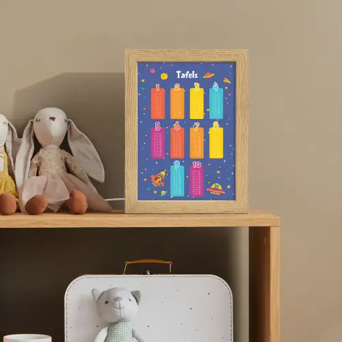 Tafels van vermenigvuldiging - Leren rekenen voor kinderen - Getallen oefenen - Ruimte Light Box met kabel klein -sfeer2_kind