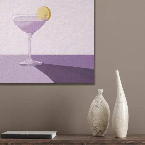 Cocktail - Paars - Minimalistisch - Citroen PET vilt klein -sfeer6_closeup