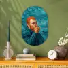 Portret - Klassiek - Blauw Wandcirkel Ovaal Forex klein -sfeer2