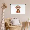 Aap - Baby - Jungle dieren Wandkleed katoen klein -wsfeer5_kind