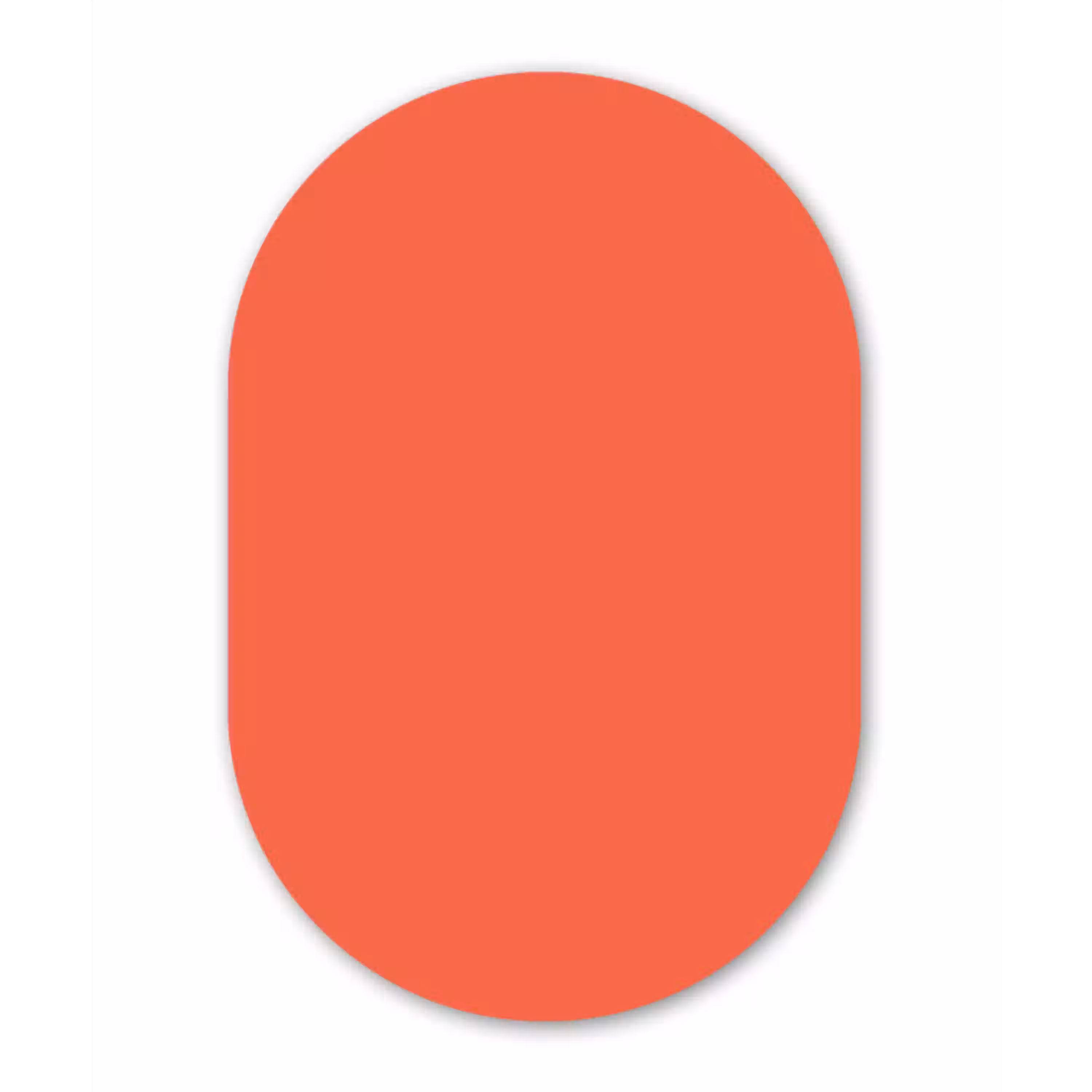 Sunset - Salmon - Oranje Wandcirkel Ovaal Forex klein 630 -3d