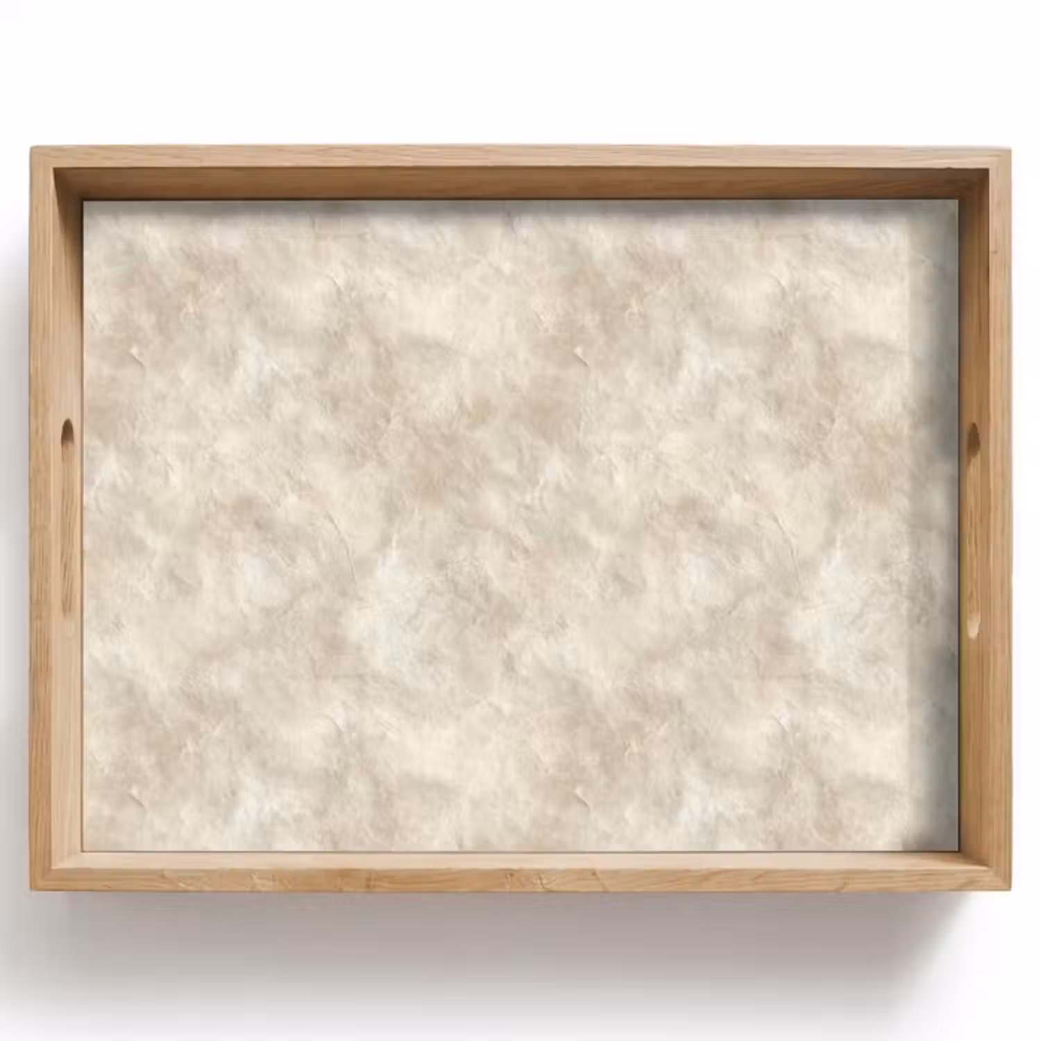Tablett - Beige - Reliefstruktur - Naturstein