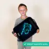 Neon silhouet van een chimpansee Kinderkoffer - Zwart klein -sfeer4_NL