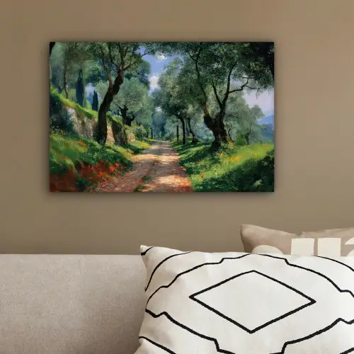 Pad - Bomen - Schaduw - canvas 2cm klein -sfeer3