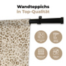 Luipaard - Klassiek - Beige Wandkleed katoen klein 269 -tsfeer2_DE