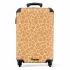 Patroon van giraffeprint in oranje met beige NBS - Handbagage koffer - Kinderen Unisex middel -productfoto_recht