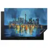 Skyline Toronto - Water - Stadslichten - Toren Inductie beschermer vinyl 3mm klein -3d