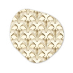 Ornament - Barok - Goud Wandcirkel Organisch Forex 3mm klein 629 -3d