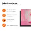 Roze - Bloemen - Cowboy Inductie beschermer vinyl 3mm klein -zzzzzzz-td-ups