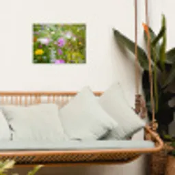 Wilde bloemen in volle bloei tuinposter los doek klein -sfeer7
