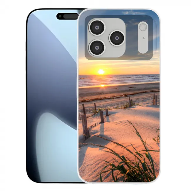 Telefoonhoesje - Strand - Zee - Duin - Zonsondergang - Landschap