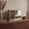 Eiland - Palmboom - Zee Light Box met batterij (Wandlamp) middel -sfeer2