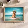 Zeewater - Hond - Golden retriever - Zonnebril Dienblad Rechthoek middel -USP_Formaat