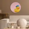 Matroos - Eend - Roze Akoestische PET Vilt - Rond klein -sfeer1