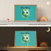 Voetbal - Abstract - Verfspatten - Groen Light Box met batterij (Wandlamp kind) middel -sfeer3_kind