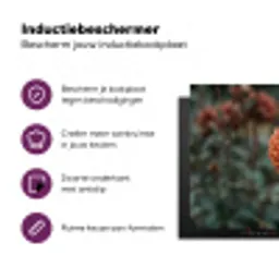 Dahlia - Bloem - Natuur - Sfeervol Inductie beschermer vinyl 3mm klein -zzzzzzz-cc-usp