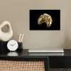 Croissant - Brood - Goud - Zwart poster papier klein -sfeer1