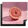 Grapefruit - Roze - Disco - Shiny Inductie beschermer vinyl 3mm middel -3d