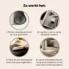 Zandkleurig - Modern - Egaal Inductie beschermer vinyl 3mm middel 274 -sfeer9