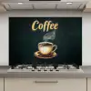 Koffie - Schotel - Koffiebonen - Retro keuken achterwand spatscherm klein -3d_website