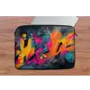 Abstract - Graffiti - Kleurrijk - Verfspatten laptophoes neopreen klein -tafel