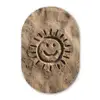 Gezichtje - Zon - Zand - Getekend Wandcirkel Ovaal Forex klein -3d