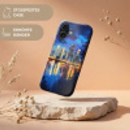 Skyline Toronto - Modern - Stadslicht - Blauw Toughcase MagSafe Apple iPhone 17 klein -USP_RandenV_DE