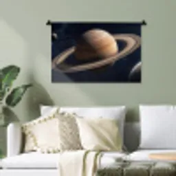 Planeten - Saturnus - Ruimte Wandkleed katoen klein -sfeer7