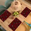 Zwart - Rood - Contrast - Liefde Placemat vinyl groot 368 -zzsfeer5_Kitchenyeah-website