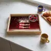 Rode - Velvet - Taart - Eten Dienblad Rechthoek middel -sfeer2