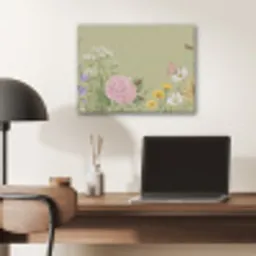 Botanisch - Bloemen - Kleurrijk PET vilt klein -sfeer5