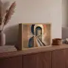 Piano - Toetsen - Abstract Light Box met batterij (Wandlamp) middel -sfeer2
