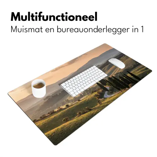 Toscaans - Landschap - Heuvels Muismat XXL klein -sfeer4