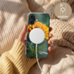 Bloemblaadjes - Afrikaan - Oranje - Wazig Toughcase MagSafe Apple iPhone 17 klein -USP_MagsafeV