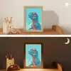 T-Rex - Blauw - Wolken - Zonnebril Light Box met kabel klein -sfeer3_kind
