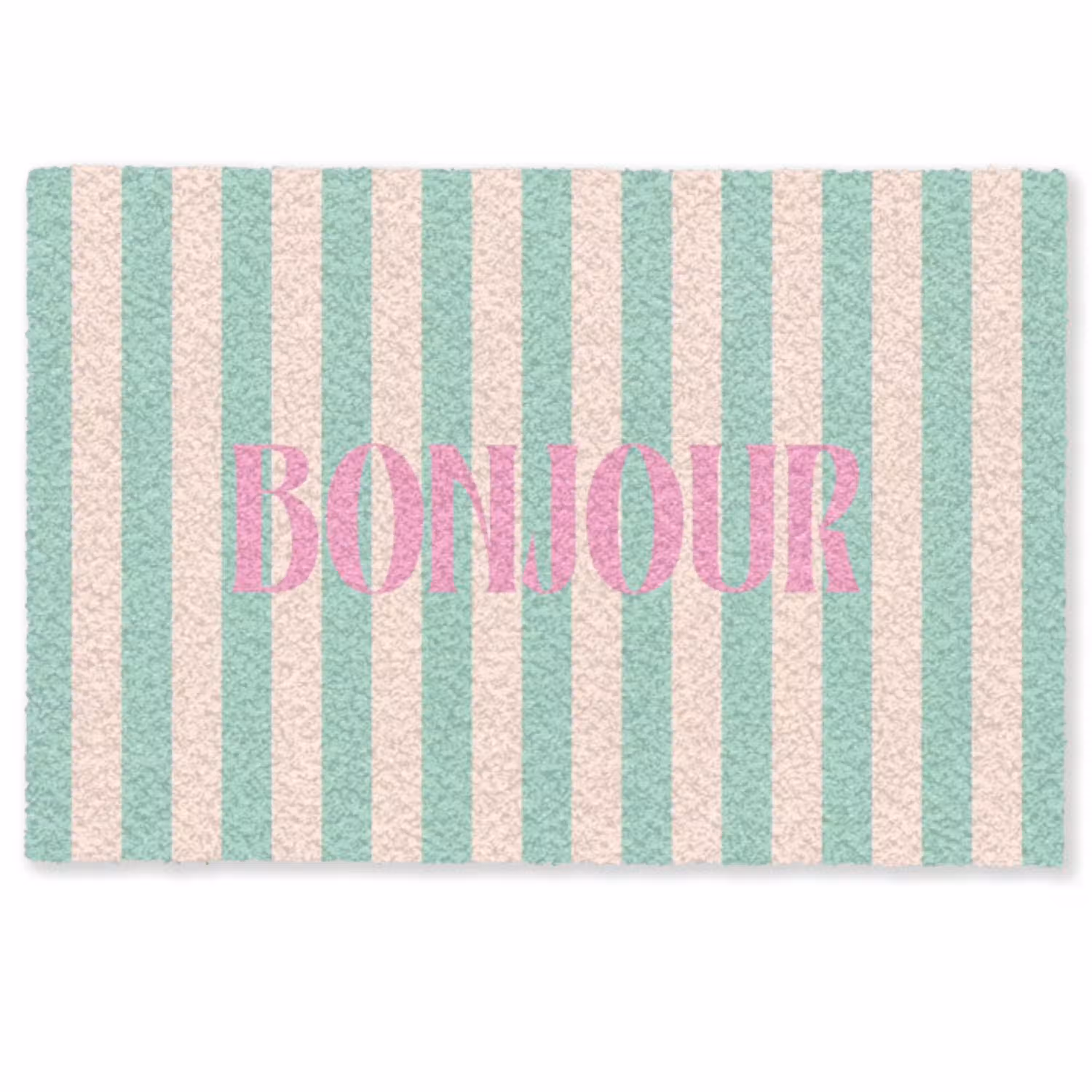 Roze - Groen - Strepen - Bonjour Deurmat klein -zkaufland3d