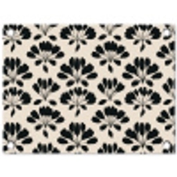 Abstract - Patroon - Zwart tuinposter los doek klein 239 -3d