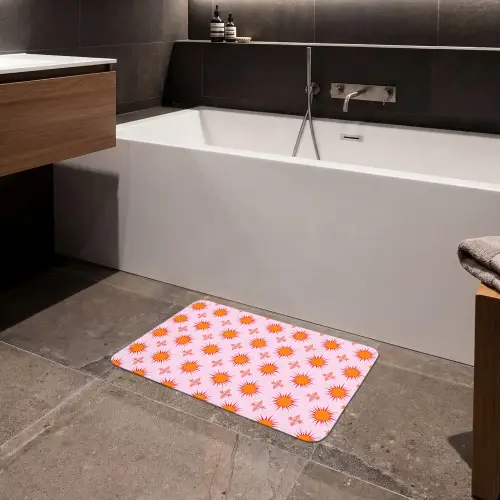 Zon - Patroon - Roze Badmat klein 997 -sfeer3