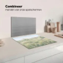 Bloemen veld - Bloemen - Groen Inductie beschermer vinyl 3mm middel -wsfeer7_website
