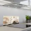 Japandi - Landschap - Beige keuken achterwand spatscherm klein -3d_schuin