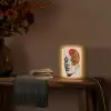 Gezicht - Cirkels - Kunst - Modern Light Box met kabel (Tafellamp) klein -sfeer4