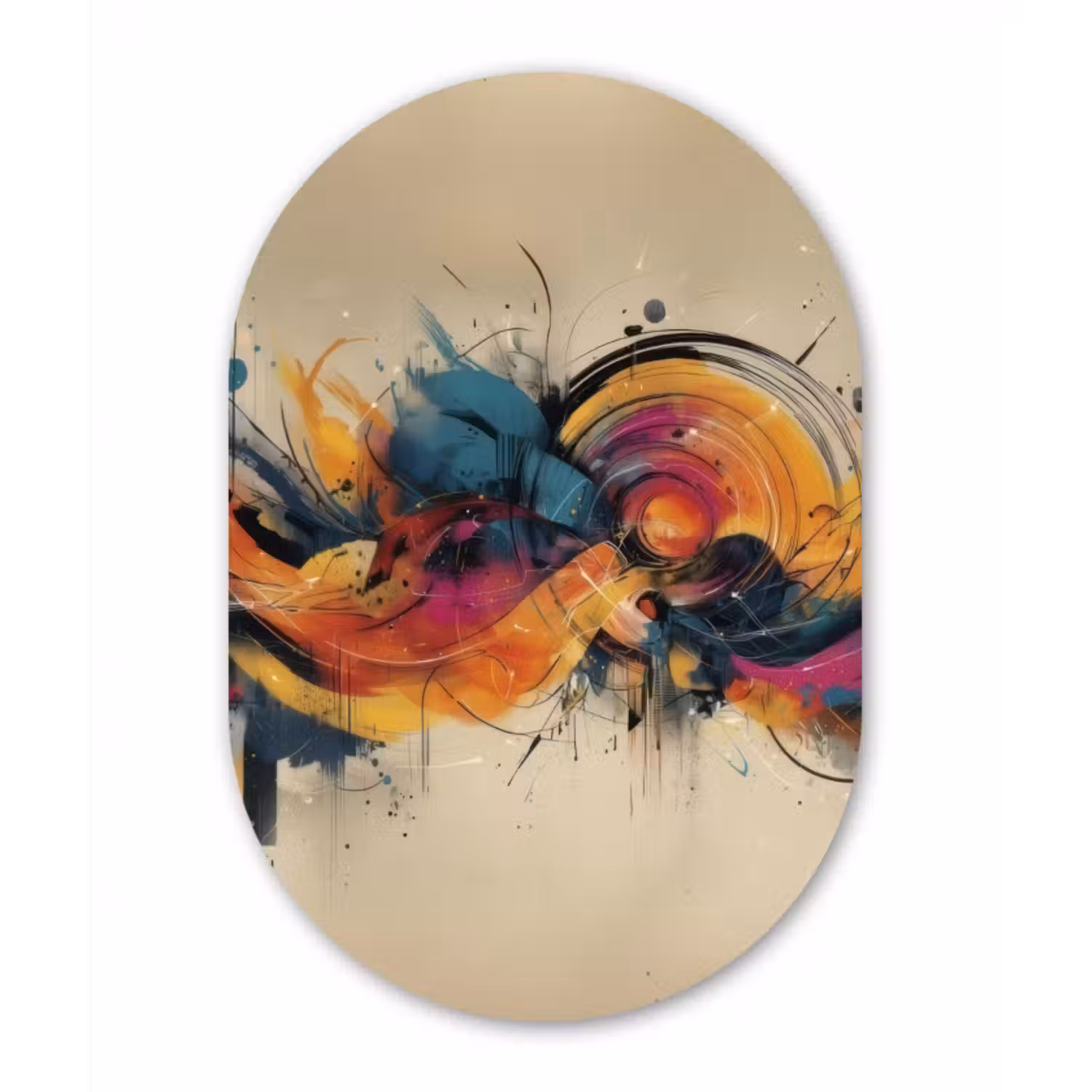 Forexbild Oval - Explosion - Farbenfroh - Formen - Abstrakt