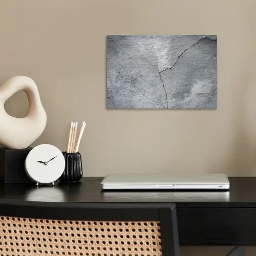 Beton - Grijs - Scheur poster papier klein -sfeer1