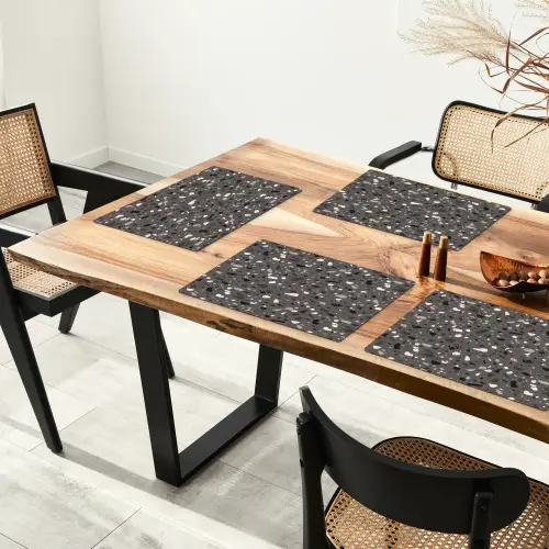 Terrazzo -  Patroon - Grijs Placemat vinyl groot 368 -zzsfeer4_Kitchenyeah-website